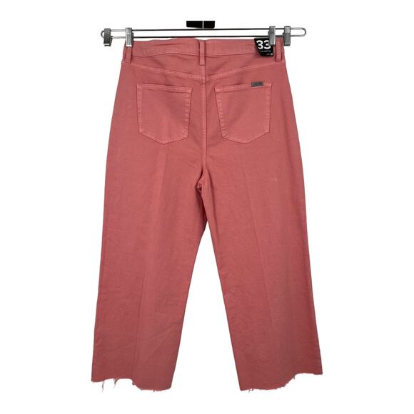 Joe's Jeans high rise wide leg ankle light rose size 33 - Picture 4 of 7